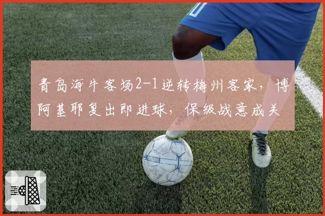 青岛海牛客场2-1逆转梅州客家,博阿基耶复出即进球,保级战意成关键变量?